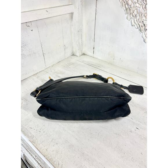 Prada Milano Tessuto Adjustable Single Strap Shoulder Handbag Black - Picture 6 of 16